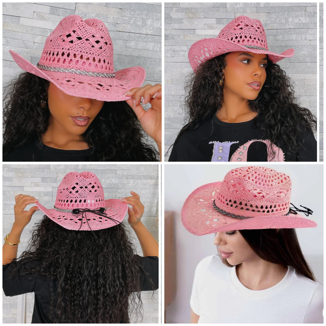 Cowgirl Hat W Rhinestones