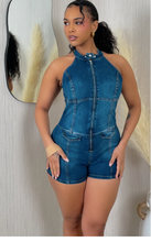 Load image into Gallery viewer, Denim Romper
